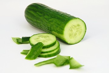 sliced cucumber