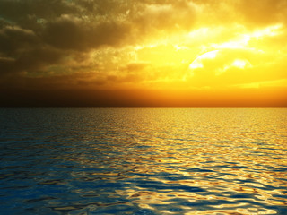 Sea sunset