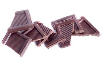 Chocolates on a background