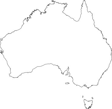 Carte de l'australie