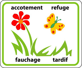 a0233 - Panneau information ACCOTEMENT REFUGE