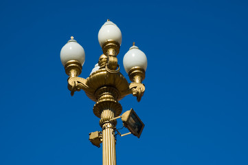 Fototapeta na wymiar Old street light in Buenos Aires, Argentina.