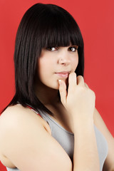 Naklejka premium portrait of a teen girl