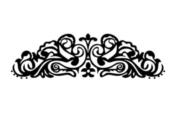 black horizontal ornamental strip