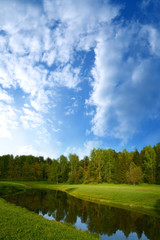 Spring nature landscape