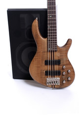 Obraz premium Detail of a bass and speakers