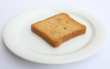toast on a plate