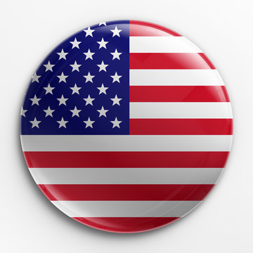 Badge - American flag