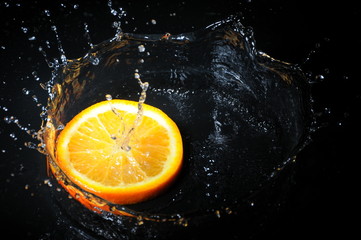 orange splash
