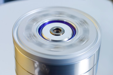 Rotating spindle of a computer hard drive