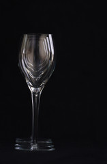 Wine glasses in a row