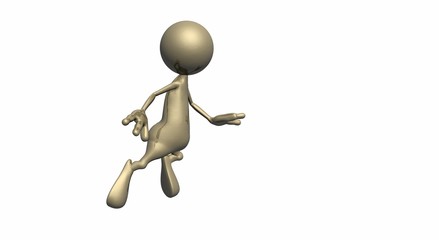 toon character falling