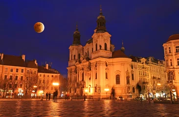 Foto op Canvas The old town square in Prague © Gary