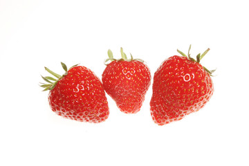 Three stawberries