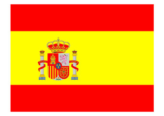 bandera de españa - obrazy, fototapety, plakaty
