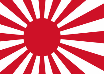 bandera de japon de combate - obrazy, fototapety, plakaty