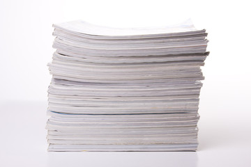 Stack of magazines