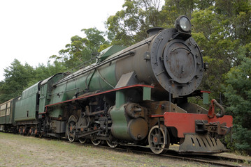 Fototapeta na wymiar Old steam train
