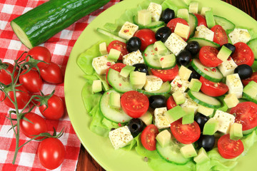 Salad with avocado