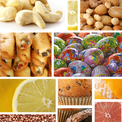 Collage of delicious food