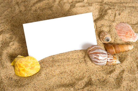 Notecard on Beach