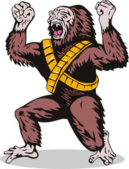 Fototapeta premium Super Villain Gorilla