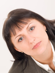 Fototapeta premium big portrait of young beautiful woman