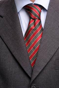 Detail of suit and tie