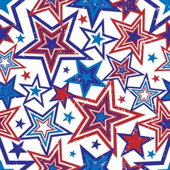 Patriotic Stars Illustration - 7713539