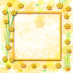 garden scrapbook frame