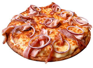 Pizza,bacon,zwiebeln