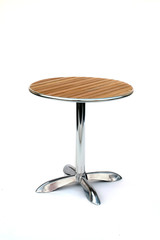 tavolino da bar in metallo e legno
