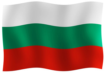 Fototapeta premium drapeau bulgarie