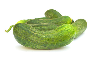 Cucumbers perfect isolated on white background