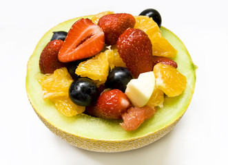 Fruits in a melon