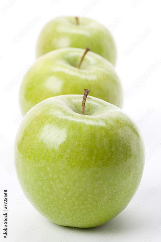 Wall mural green apples