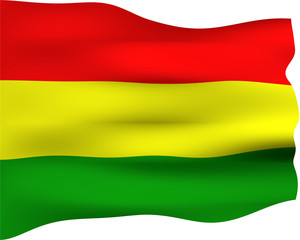 3D Flag of Bolivia