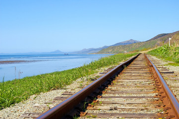 Aging railway along epidemic deathes. The Island Sakhalin.