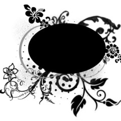 FLORAL NOIR ABSTRAIT