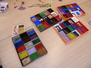 Glasperlen f&uuml;r schmuck kette