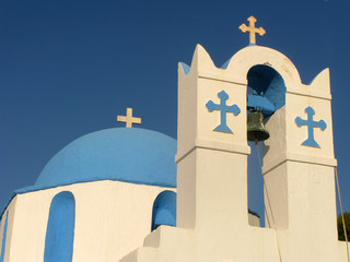 blauweiße Kirche