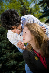 Obraz premium Teen couple date