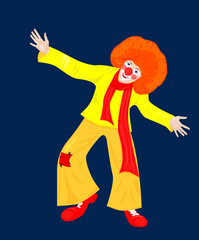 Circus series: red clown