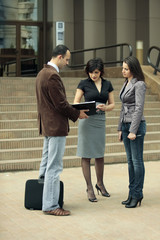 Fototapeta premium business team talking