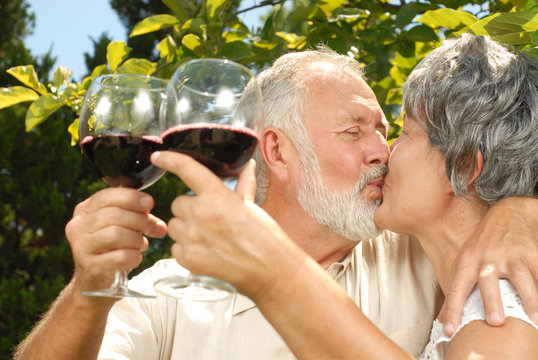 Wine tasting and kisses