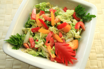 Organic vegetarian food