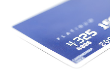 Detail of Blue Credit Card