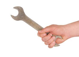 Hand with Spanner