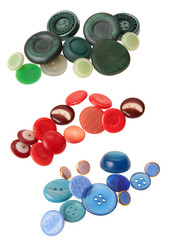 green red blue buttons