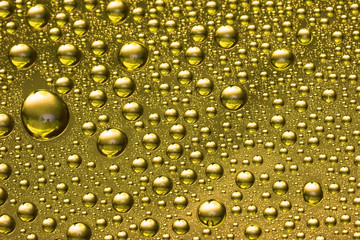 yellow water drop for background